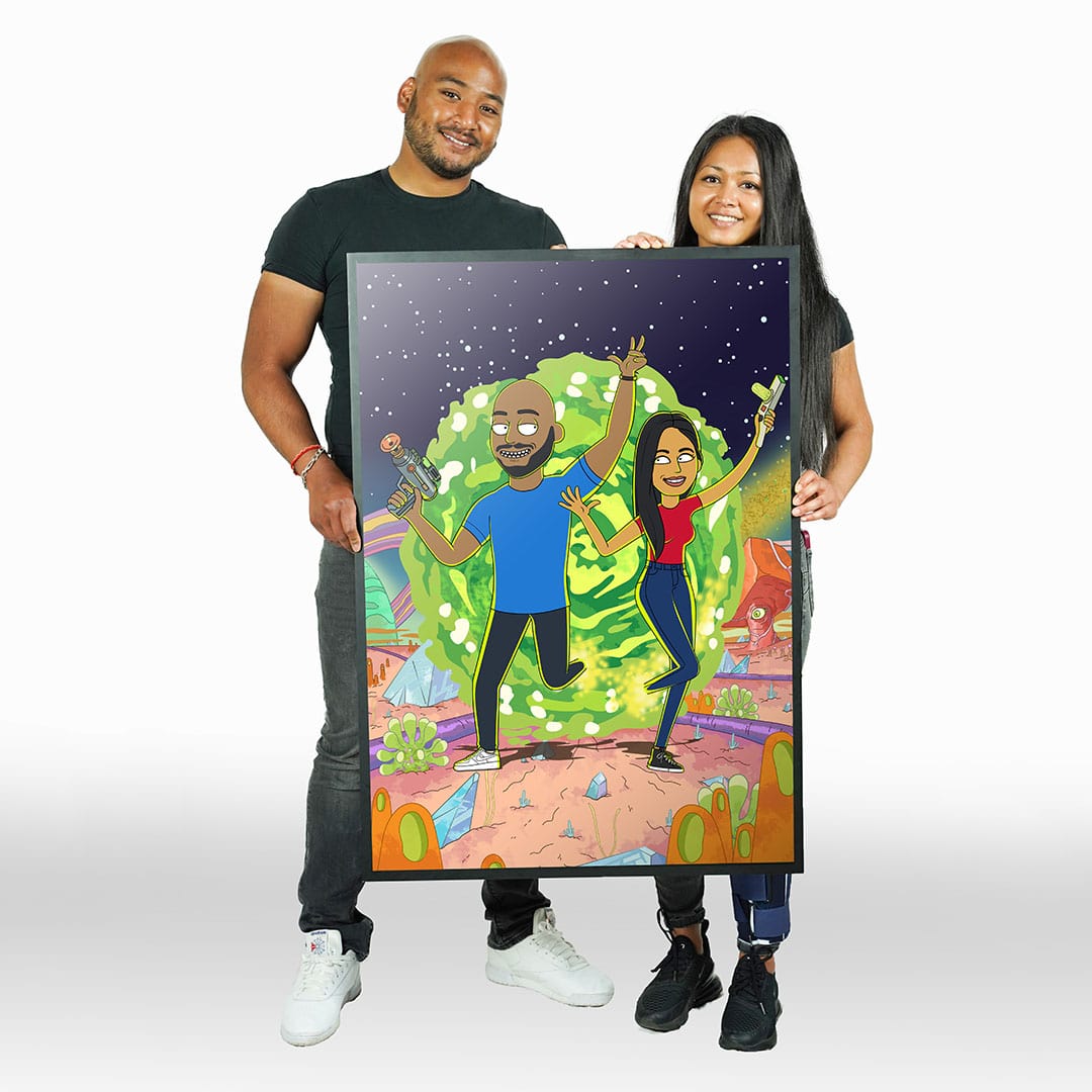 Portrait Rick et Morty Personnalisé