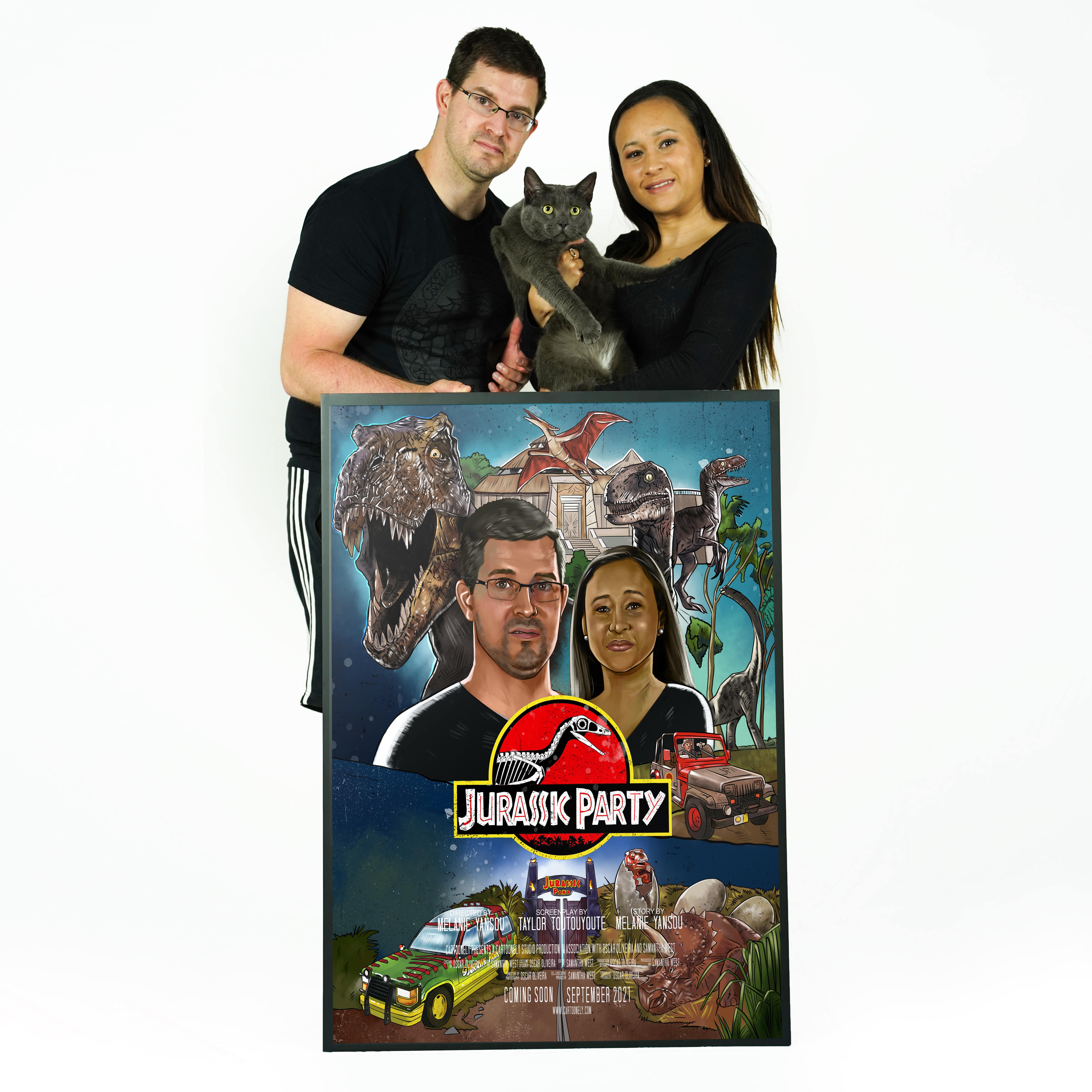 Custom Jurassic Park Movie Poster