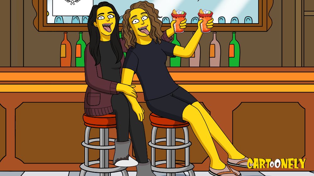 custom couple portrait drawing
