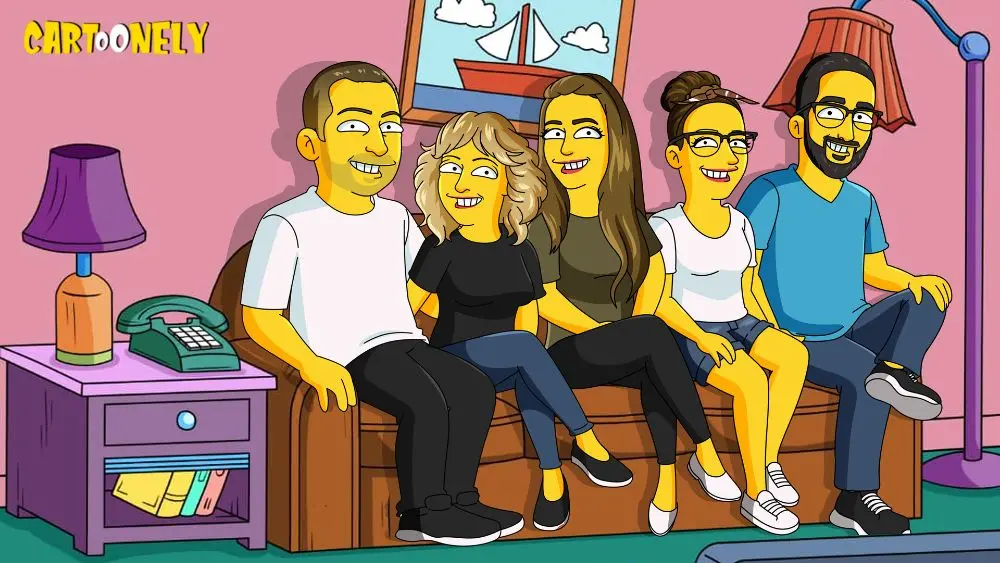 Illustration de famille personnalisée